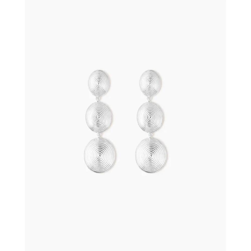NEW LIÉ STUDIO women's ruby earrings in silver